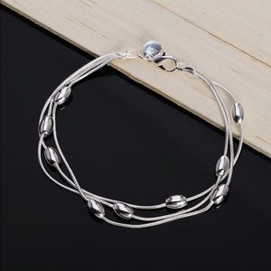925 Silver Triple Layer Bracelet
